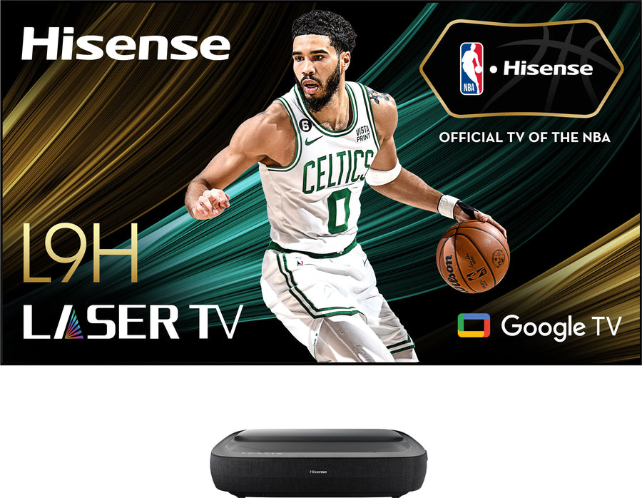 Hisense - L9H Laser TV TriChroma UST Projector with 100" ALR Screen, 4K UHD, 3000Lms, Dolby Vision & Atmos, Google TV - Black_0