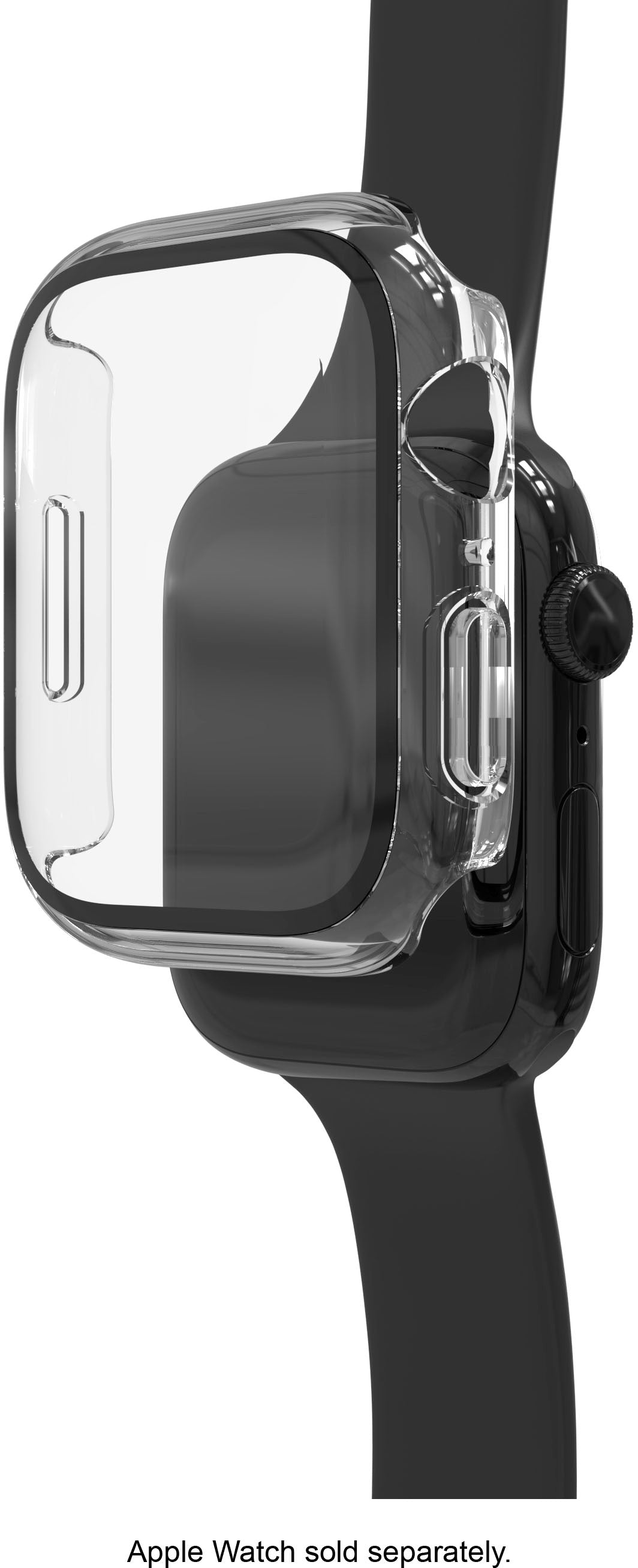 ZAGG - InvisibleShield Glass Elite 360 Integrated Bumper + Screen Protection for Apple Watch Series 7/8/9 45mm & SE/4/5/6 44mm - Clear_6