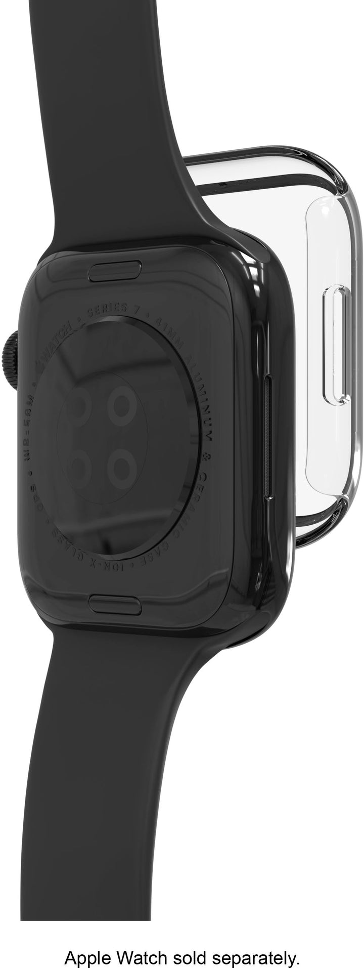 ZAGG - InvisibleShield Glass Elite 360 Integrated Bumper + Screen Protection for Apple Watch Series 7/8/9 41mm & SE/4/5/6 40mm - Clear_4