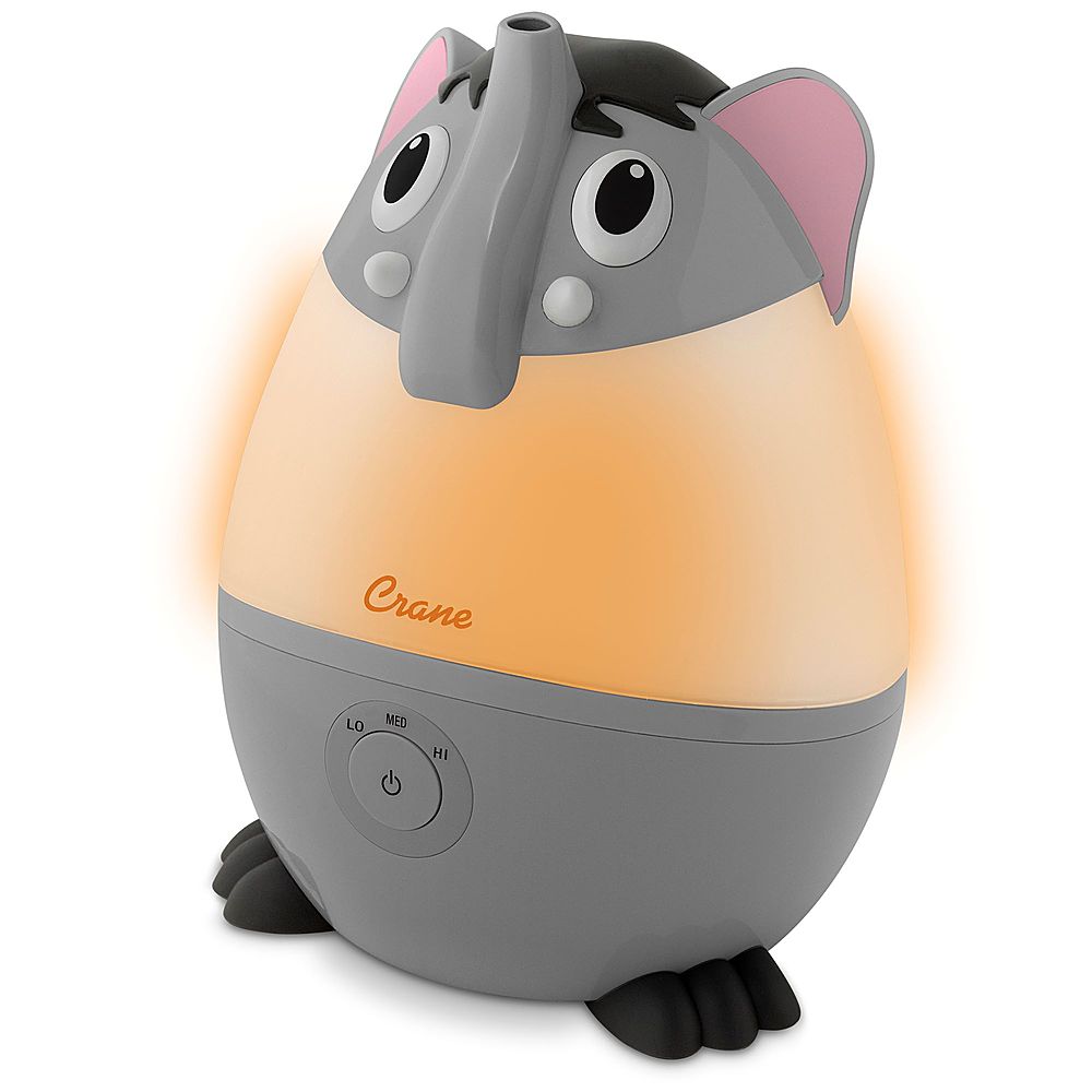 CRANE - Mini Elephant - Cool Mist Humidifier, 0.5 Gal. - Gray_3