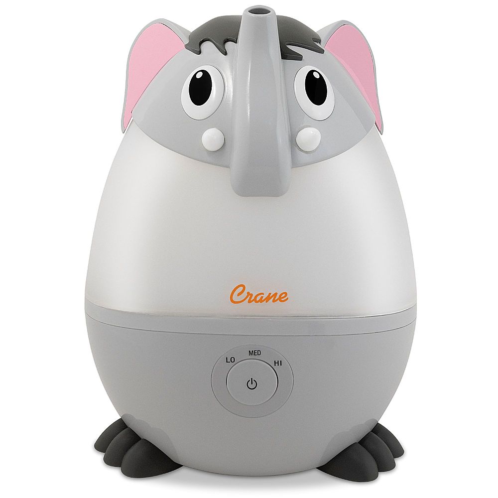 CRANE - Mini Elephant - Cool Mist Humidifier, 0.5 Gal. - Gray_1