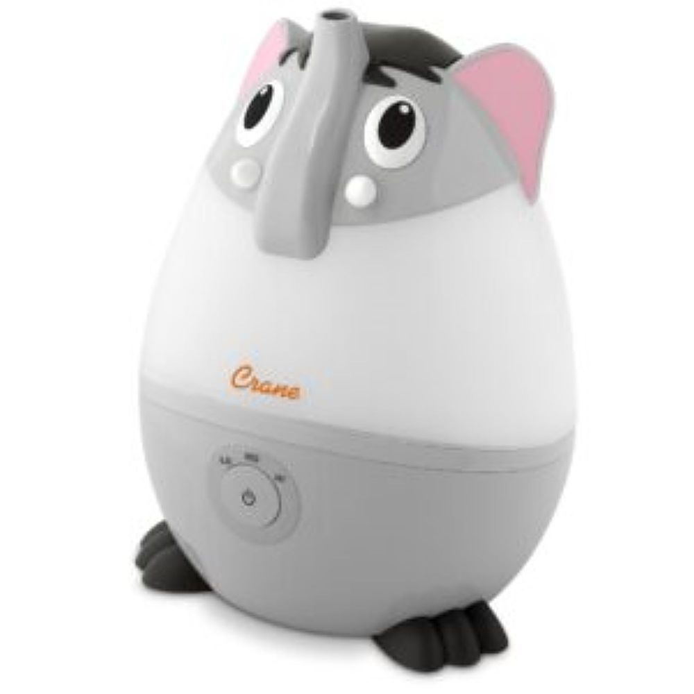 CRANE - Mini Elephant - Cool Mist Humidifier, 0.5 Gal. - Gray_0