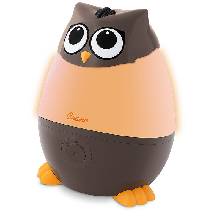 CRANE - Mini Owl - Cool Mist Humidifier, 0.5 Gal. - Brown_3