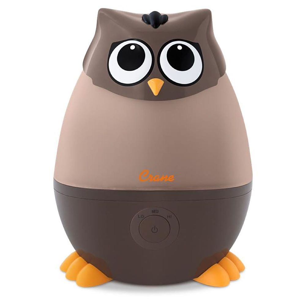 CRANE - Mini Owl - Cool Mist Humidifier, 0.5 Gal. - Brown_1