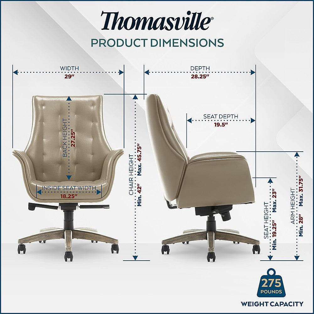 Thomasville - Brooks Exective Office Chair - Tan_2