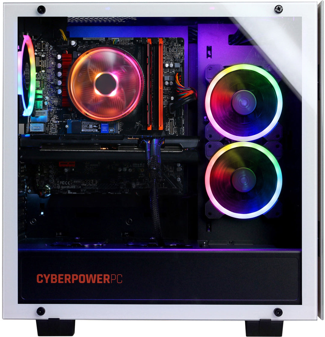 CyberPowerPC - Gamer Xtreme Gaming Desktop - Intel Core i5-12400F - 16GB Memory - NVIDIA GeForce RTX 3050 - 1TB SSD - White_2
