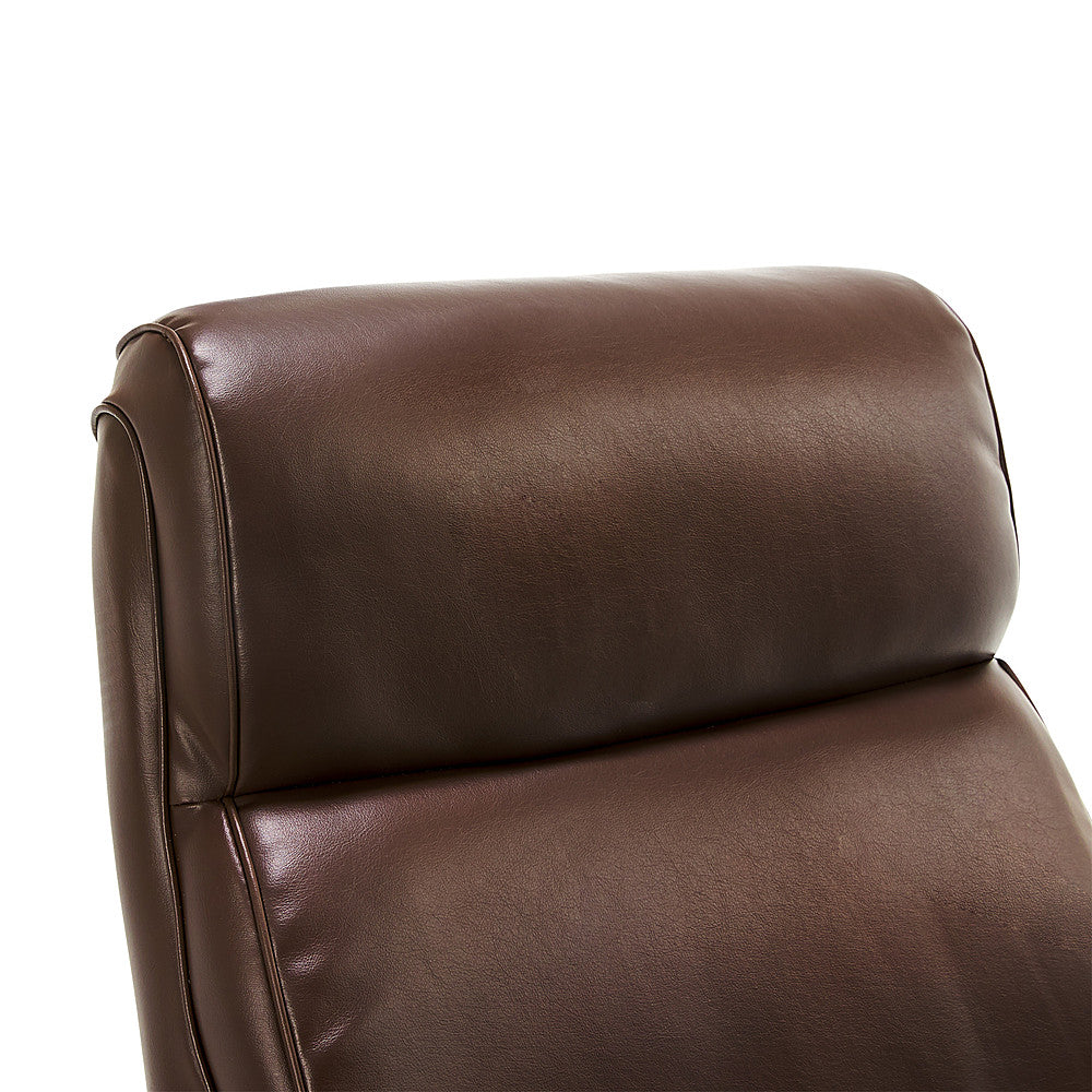La-Z-Boy - Modern Melrose Executive Office Chair with Brass Finish - Brown_9