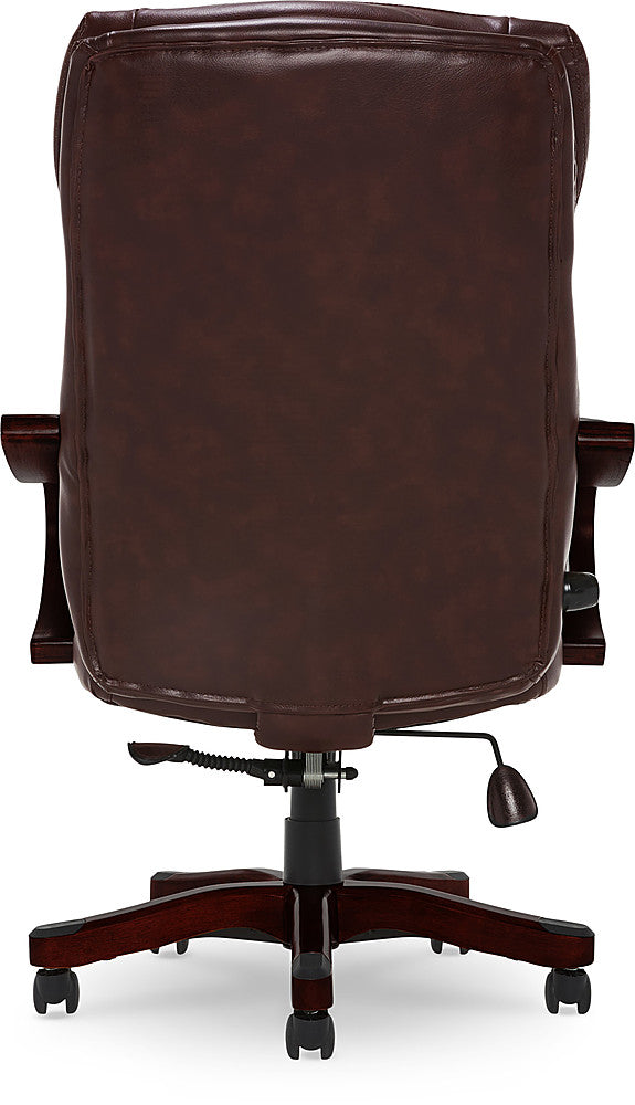 Serta - Big and Tall Bonded Leather Executive Chair - Chestnut Brown_5