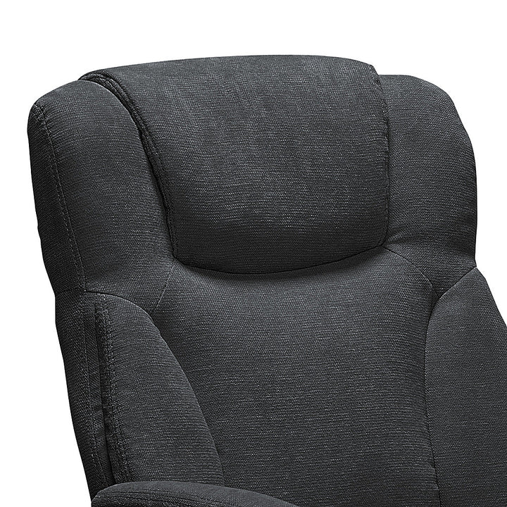 Serta - Connor Upholstered Executive High-Back Office Chair with Lumbar Support - Microfiber - Black_10