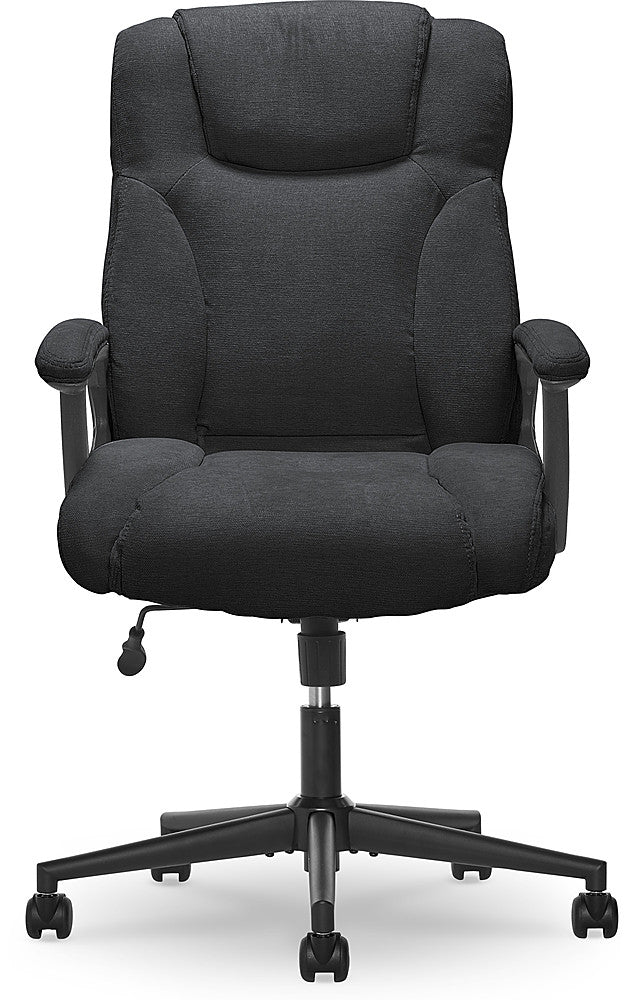 Serta - Connor Upholstered Executive High-Back Office Chair with Lumbar Support - Microfiber - Black_6