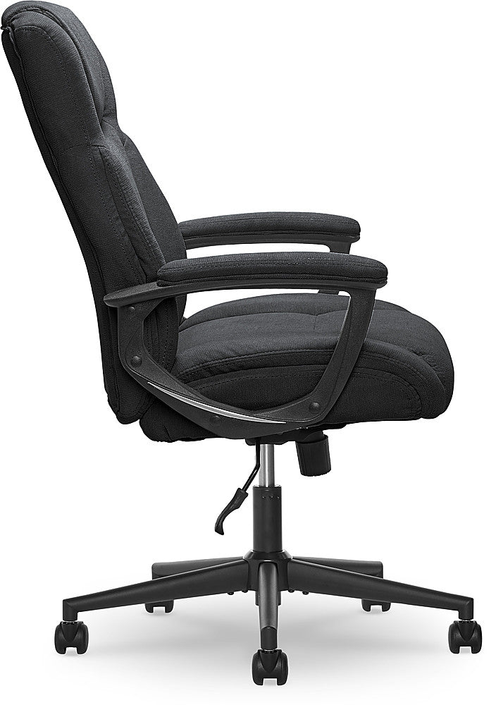 Serta - Connor Upholstered Executive High-Back Office Chair with Lumbar Support - Microfiber - Black_5