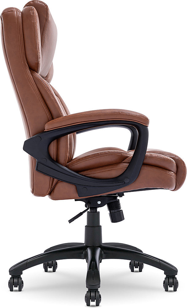 Serta - Garret Bonded Leather Executive Office Chair with Premium Cushioning - Cognac_4