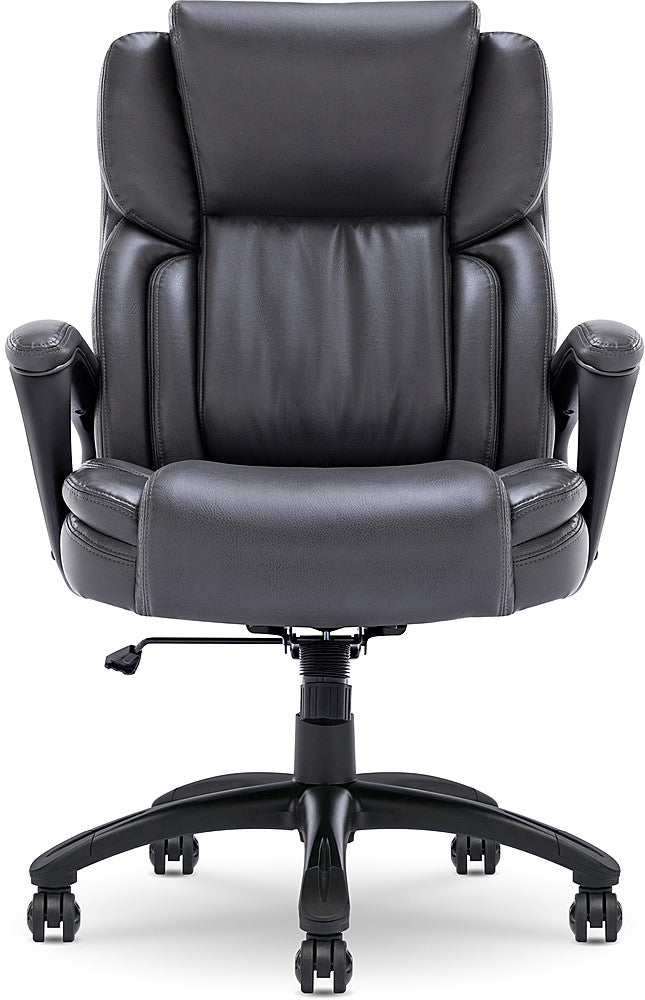 Serta - Garret Bonded Leather Executive Office Chair with Premium Cushioning - Sapce Gray_6