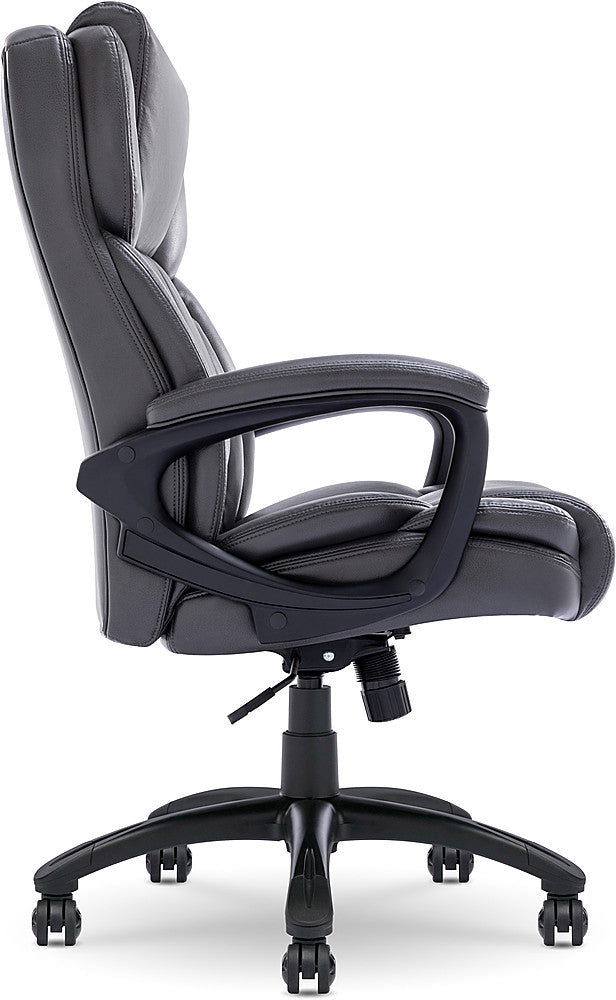 Serta - Garret Bonded Leather Executive Office Chair with Premium Cushioning - Sapce Gray_5