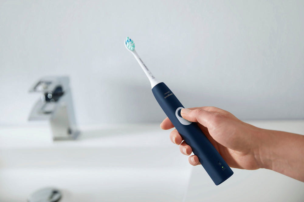 Philips Sonicare ProtectiveClean 4100 Plaque Control, Rechargeable electric toothbrush with pressure sensor, Navy Blue - Navy_1