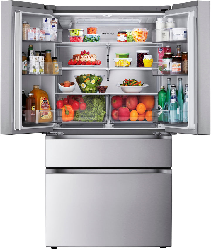LG - 29.6 Cu. Ft. French Door Smart Refrigerator with Full-Convert Drawer - Stainless Steel_5