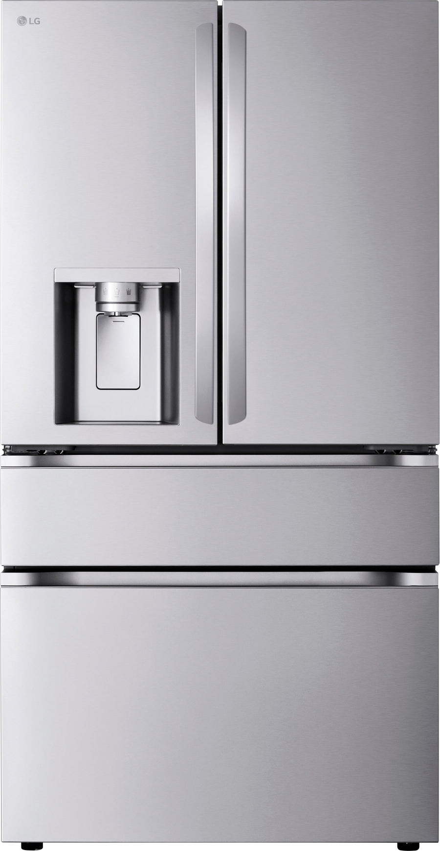 LG - 28.6 Cu. Ft. French Door Smart Refrigerator with Full-Convert Drawer - Stainless Steel_0