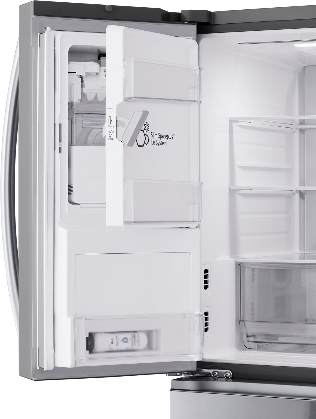 LG - 28.6 Cu. Ft. French Door Smart Refrigerator with Full-Convert Drawer - Stainless Steel_14