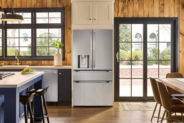 LG - 28.6 Cu. Ft. French Door Smart Refrigerator with Full-Convert Drawer - Stainless Steel_8