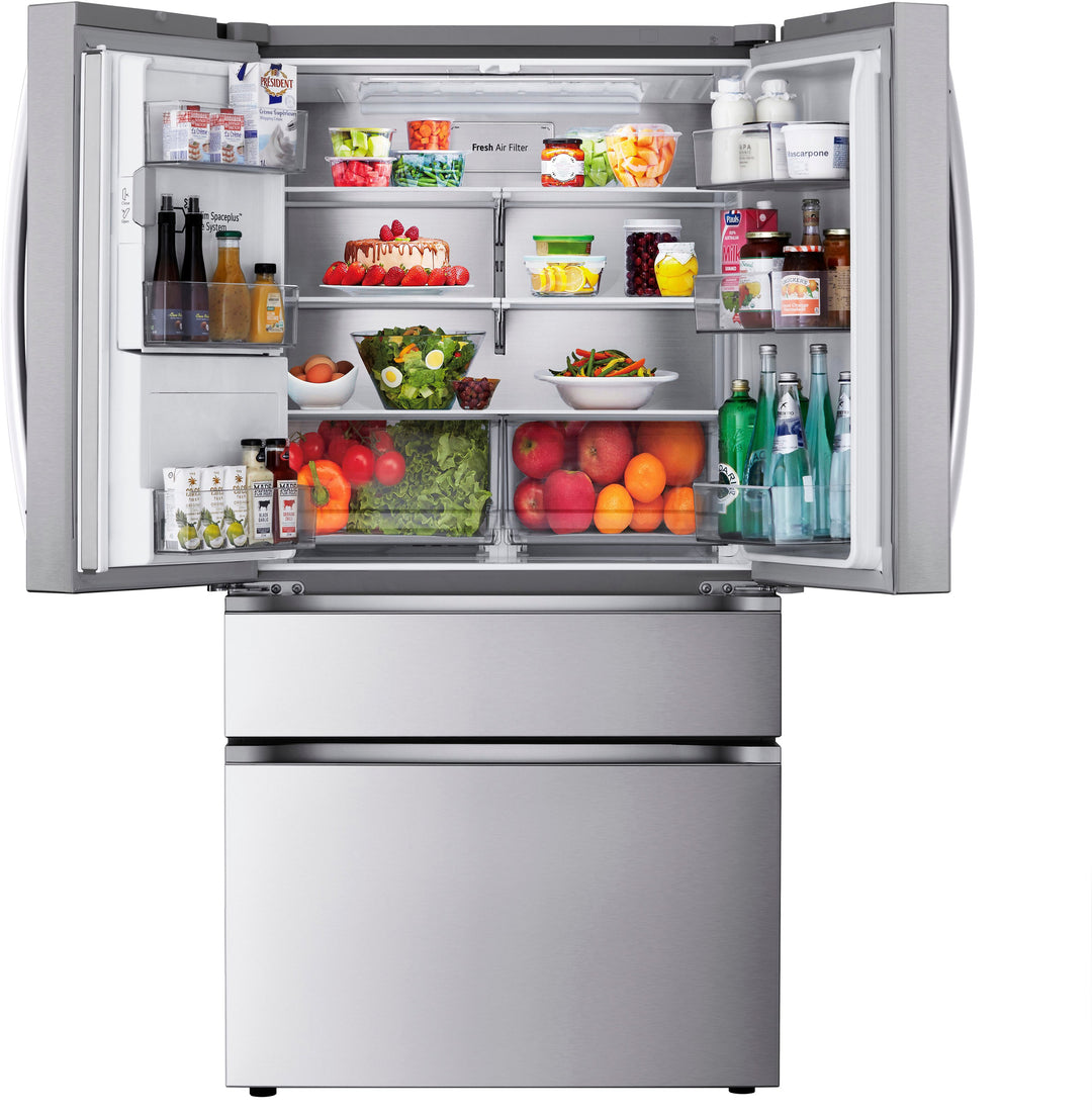LG - 28.6 Cu. Ft. French Door Smart Refrigerator with Full-Convert Drawer - Stainless Steel_6