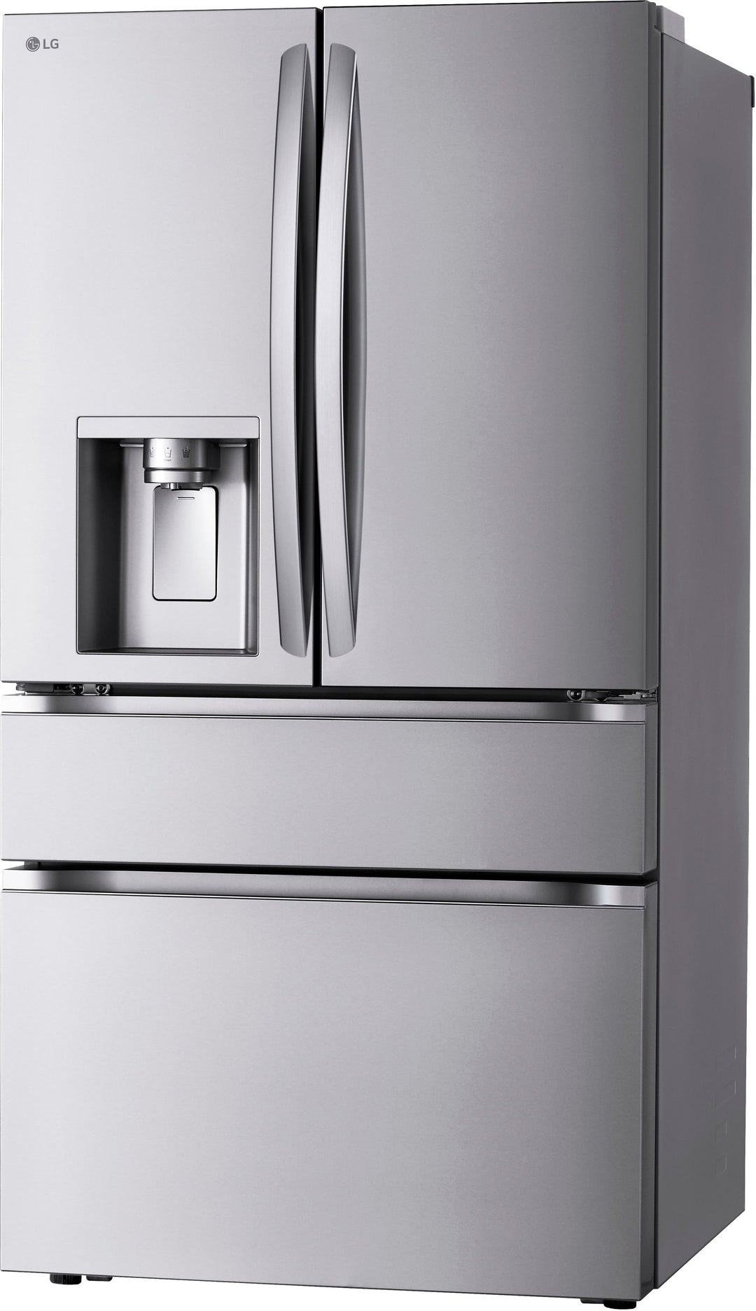 LG - 28.6 Cu. Ft. French Door Smart Refrigerator with Full-Convert Drawer - Stainless Steel_2