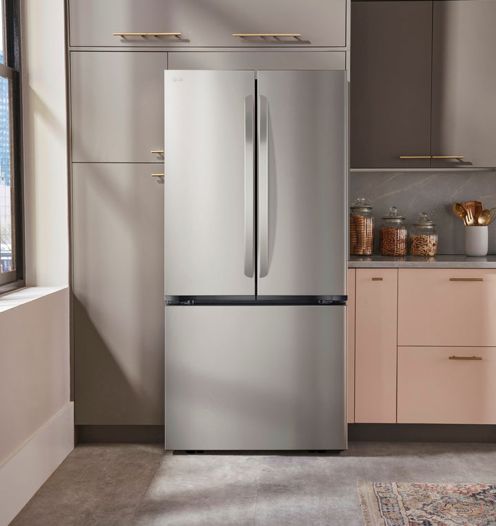 LG - 21 Cu. Ft. French Door Counter-Depth Smart Refrigerator with Ice - Stainless Steel_8