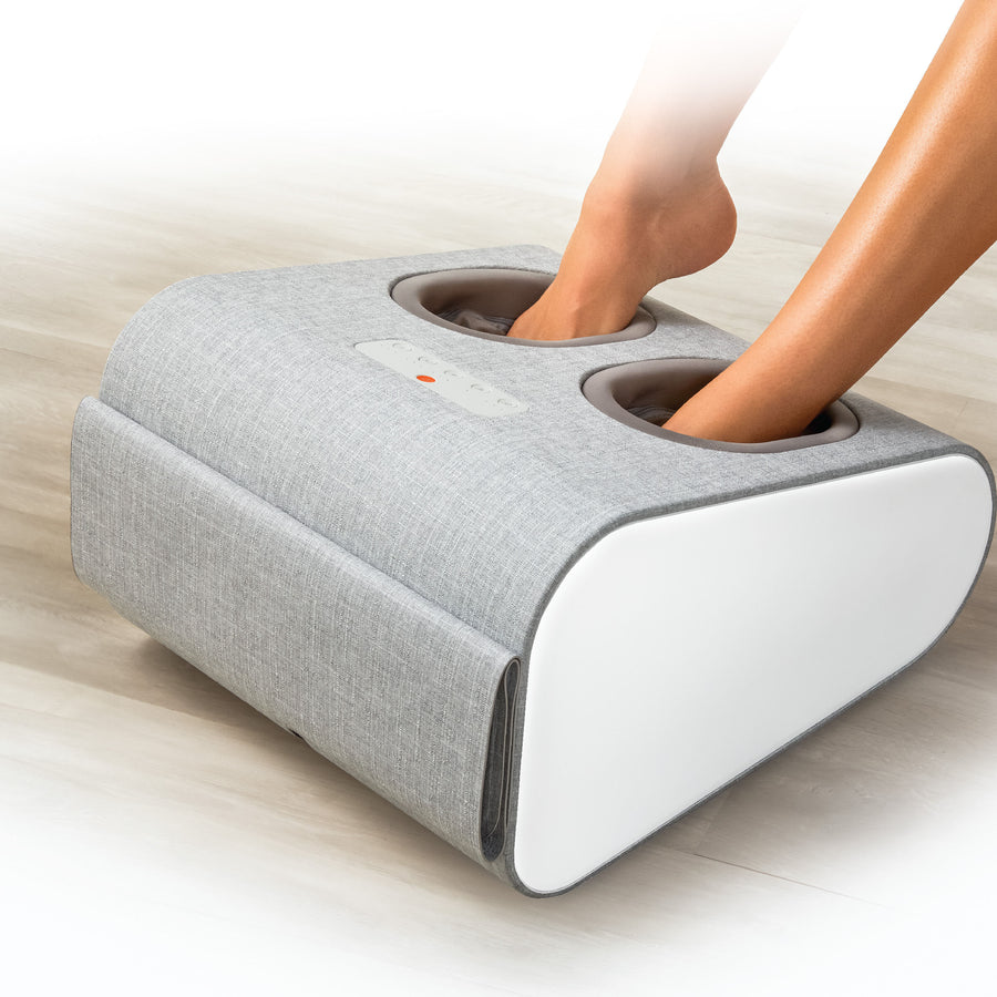 Sharper Image - Shiatsu Foot+ Compression and Rolling Massage with Heat - Gray_0