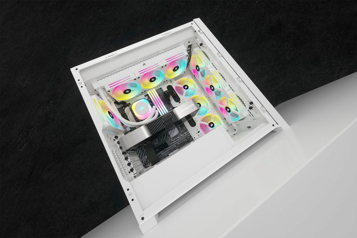 CORSAIR iCUE LINK H150i RGB Liquid CPU Cooler with QX120 RGB fans - White_6