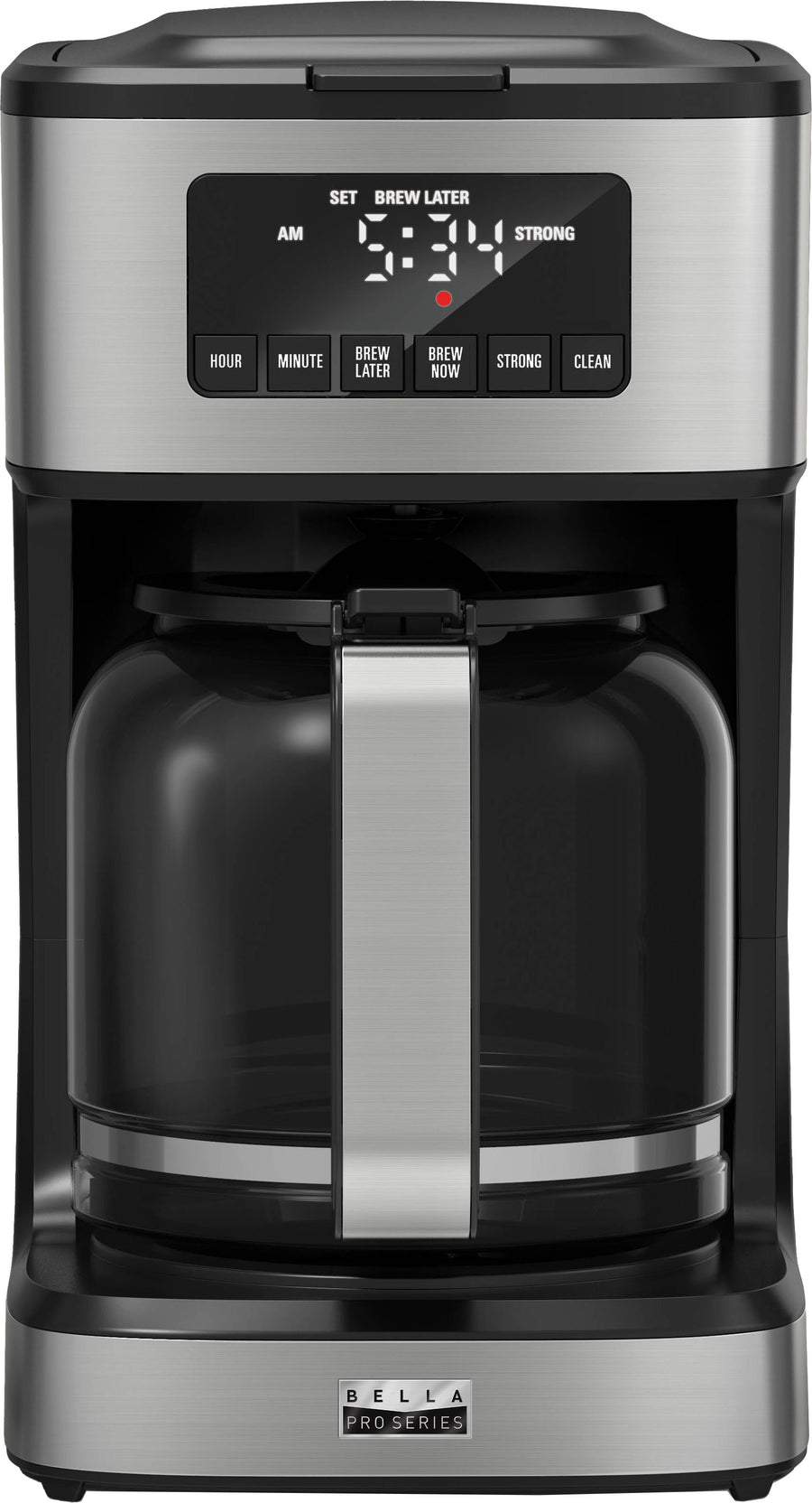 Bella Pro Series - 12-Cup Programmable Coffee Maker - Stainless Steel_0