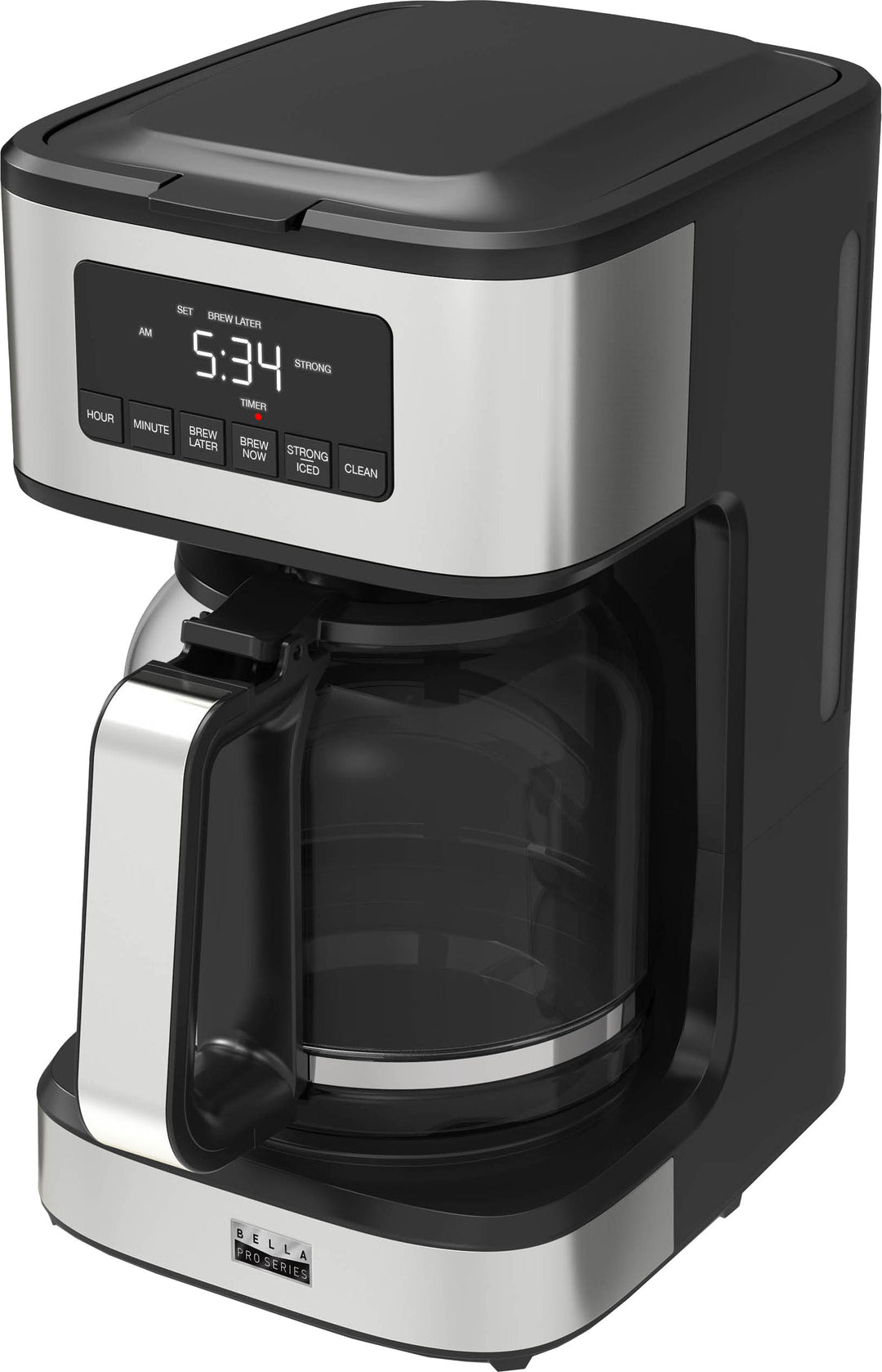 Bella Pro Series - 12-Cup Programmable Coffee Maker - Stainless Steel_2