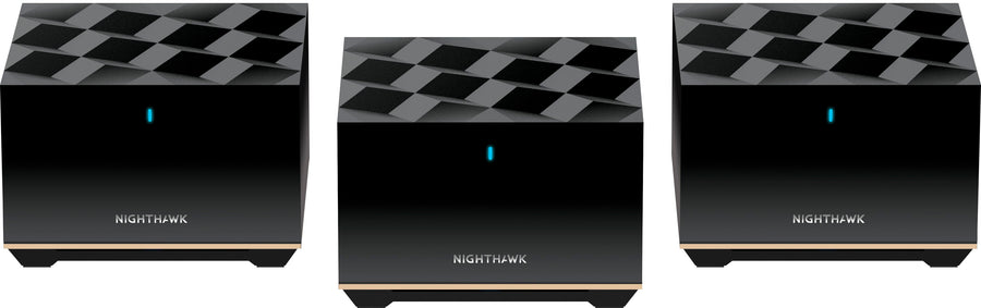 NETGEAR - Nighthawk AXE5700 Tri-Band Mesh Wi-Fi System (3-Pack) - Black_0