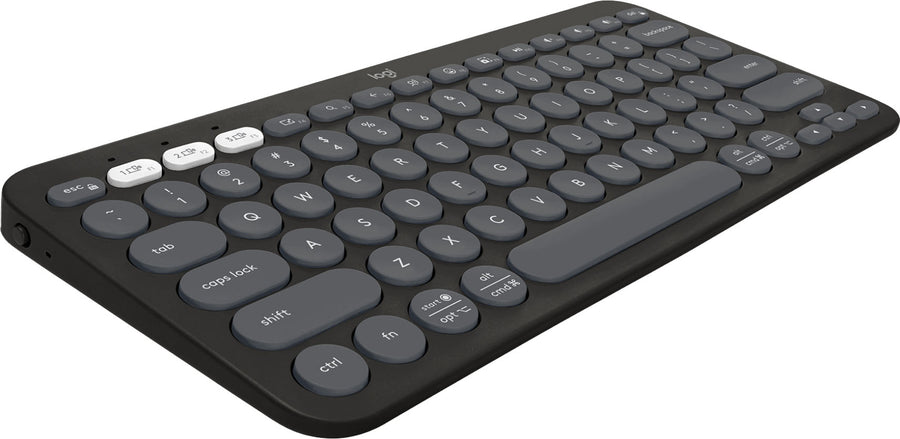 Logitech - Pebble Keys 2 Compact Wireless Scissor Keyboard for Windows, macOS, iPadOS, Chrome - Graphite_0