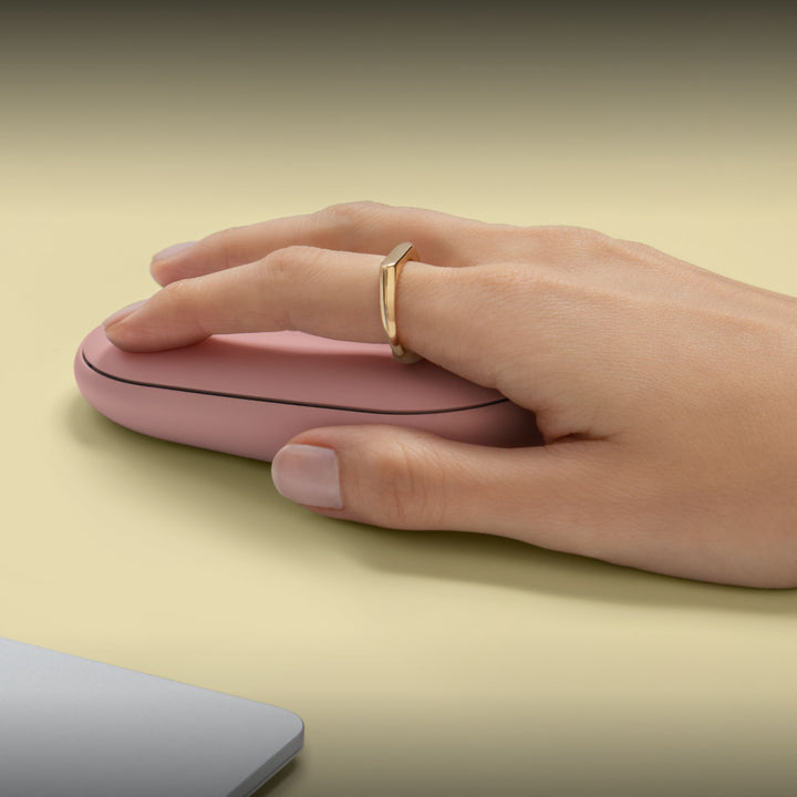 Logitech - Pebble Mouse 2 M350s Slim Lightweight Wireless Silent Ambidextrous Mouse with Customizable Buttons - Rose_6