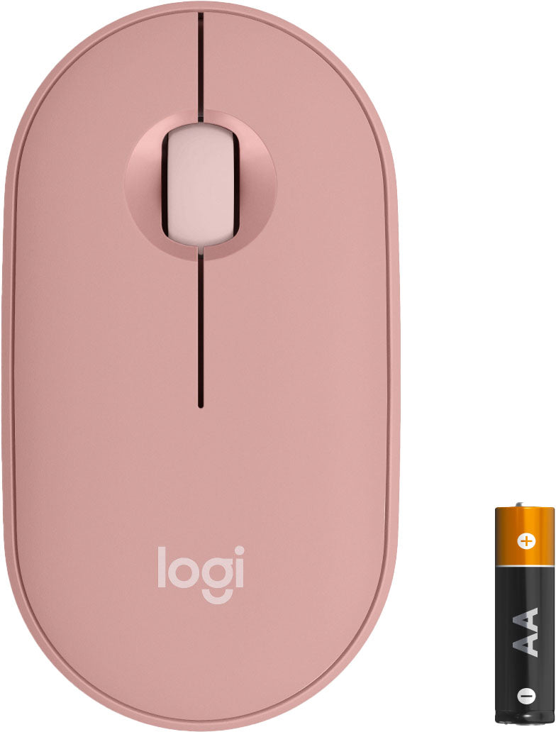 Logitech - Pebble Mouse 2 M350s Slim Lightweight Wireless Silent Ambidextrous Mouse with Customizable Buttons - Rose_2