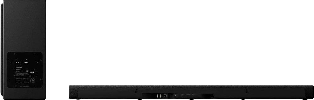 Yamaha - 4.1.2ch Sound Bar with Dolby Atmos, Wireless Subwoofer and Alexa Built-in - Black - Black_1
