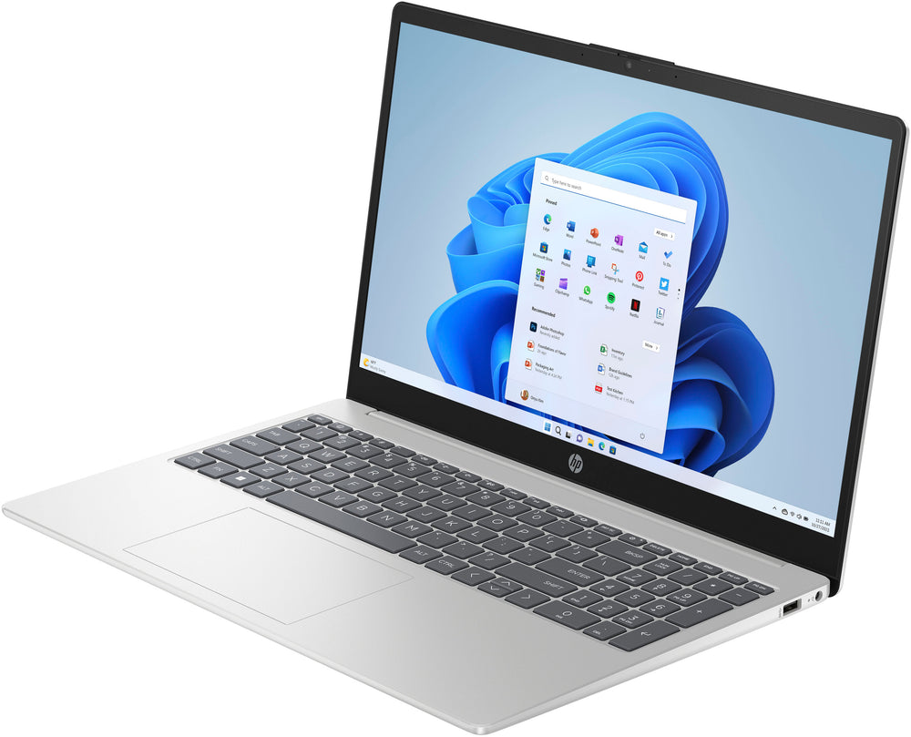 HP - 15.6" Full HD Laptop - AMD Ryzen 5 7520U - 16GB Memory - 256GB SSD - Natural Silver_1