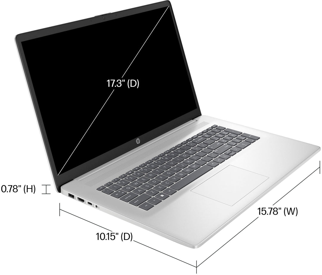 HP - 17.3" HD+ Laptop - AMD Ryzen 3 7320U - 8GB Memory - 256GB SSD - Natural Silver_4