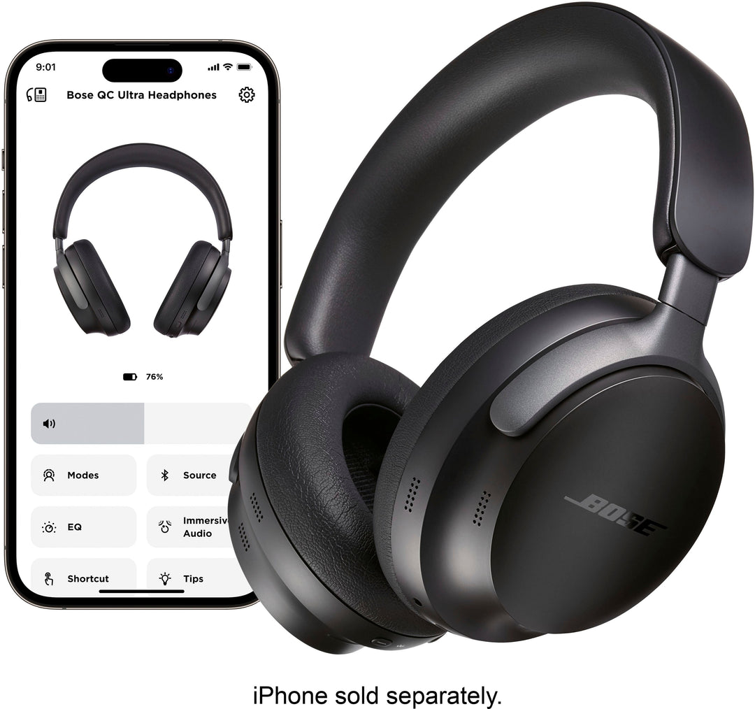 Bose - QuietComfort Ultra Wireless Noise Cancelling Over-the-Ear Headphones - Black_2
