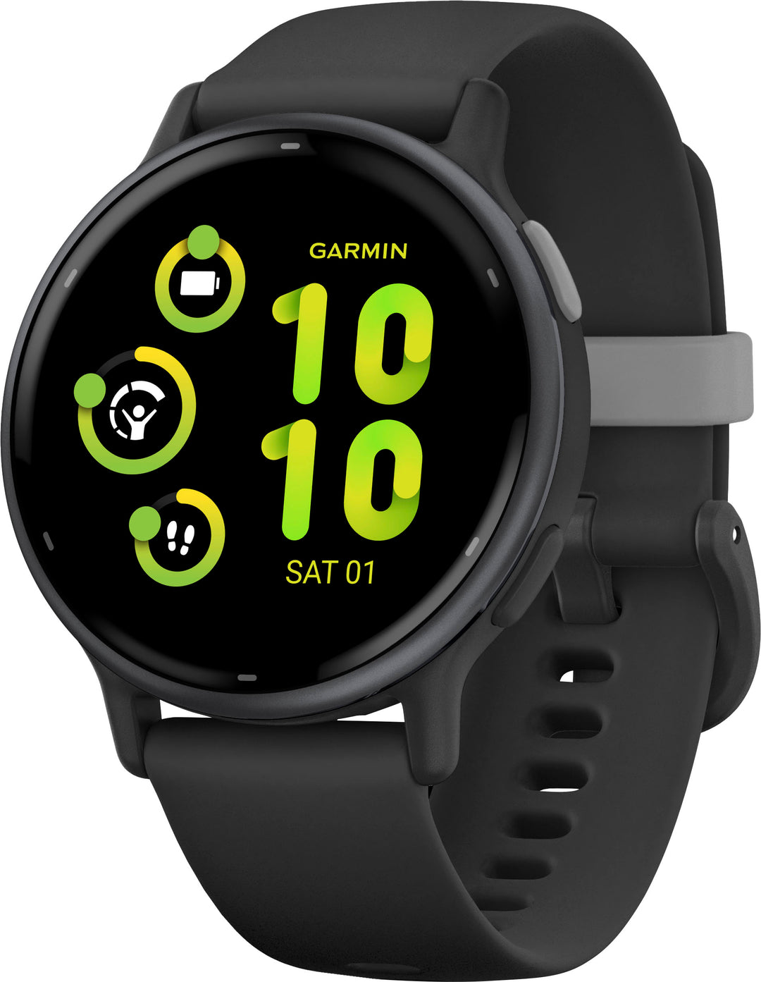 Garmin - vívoactive 5 GPS Smartwatch 42 mm Fiber-reinforced polymer - Slate Aluminum and Black_0