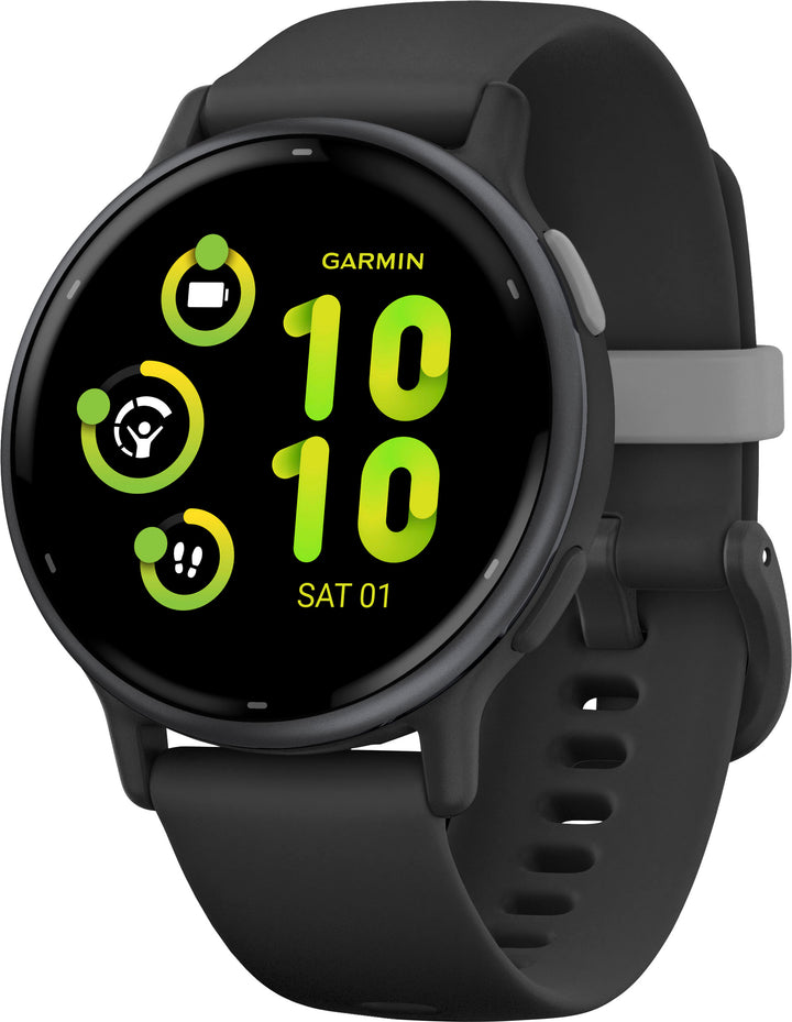 Garmin - vívoactive 5 GPS Smartwatch 42 mm Fiber-reinforced polymer - Slate Aluminum and Black_0