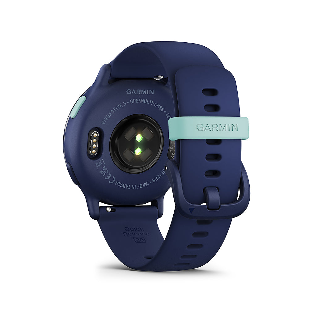 Garmin - vívoactive 5 GPS Smartwatch 42 mm Fiber-reinforced polymer - Metallic Navy Aluminum and  Navy_3