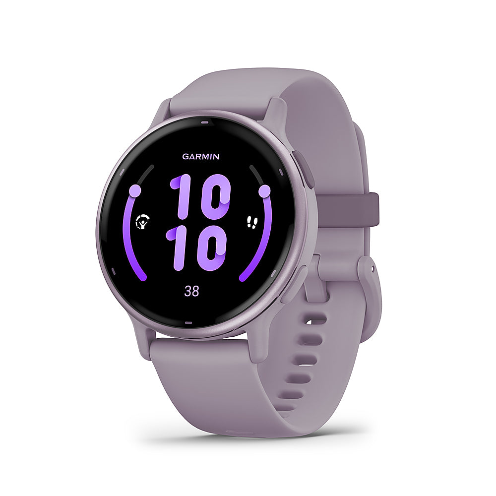 Garmin - vívoactive 5 GPS Smartwatch 42 mm Fiber-reinforced polymer - Metallic Orchid Aluminum and Orchid_0