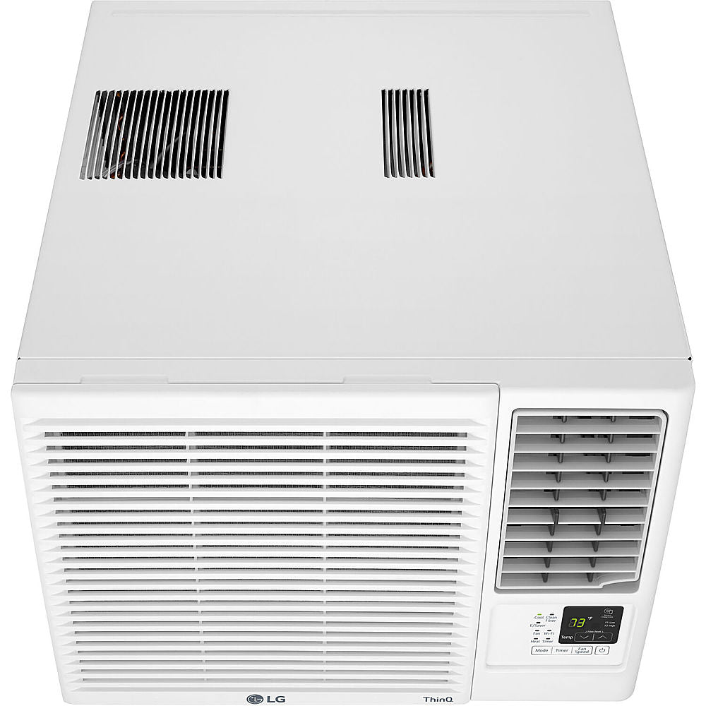 LG - 350 Sq. Ft 7,5000 BTU Window Mounted Air Conditioner with 3,850 BTU Heater - White_1