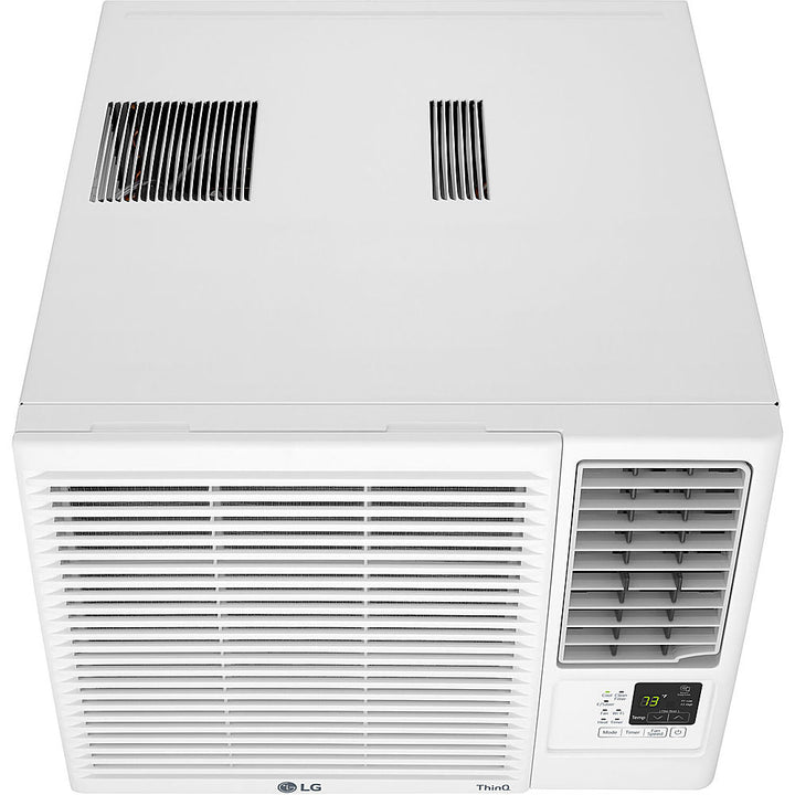 LG - 350 Sq. Ft 7,5000 BTU Window Mounted Air Conditioner with 3,850 BTU Heater - White_1