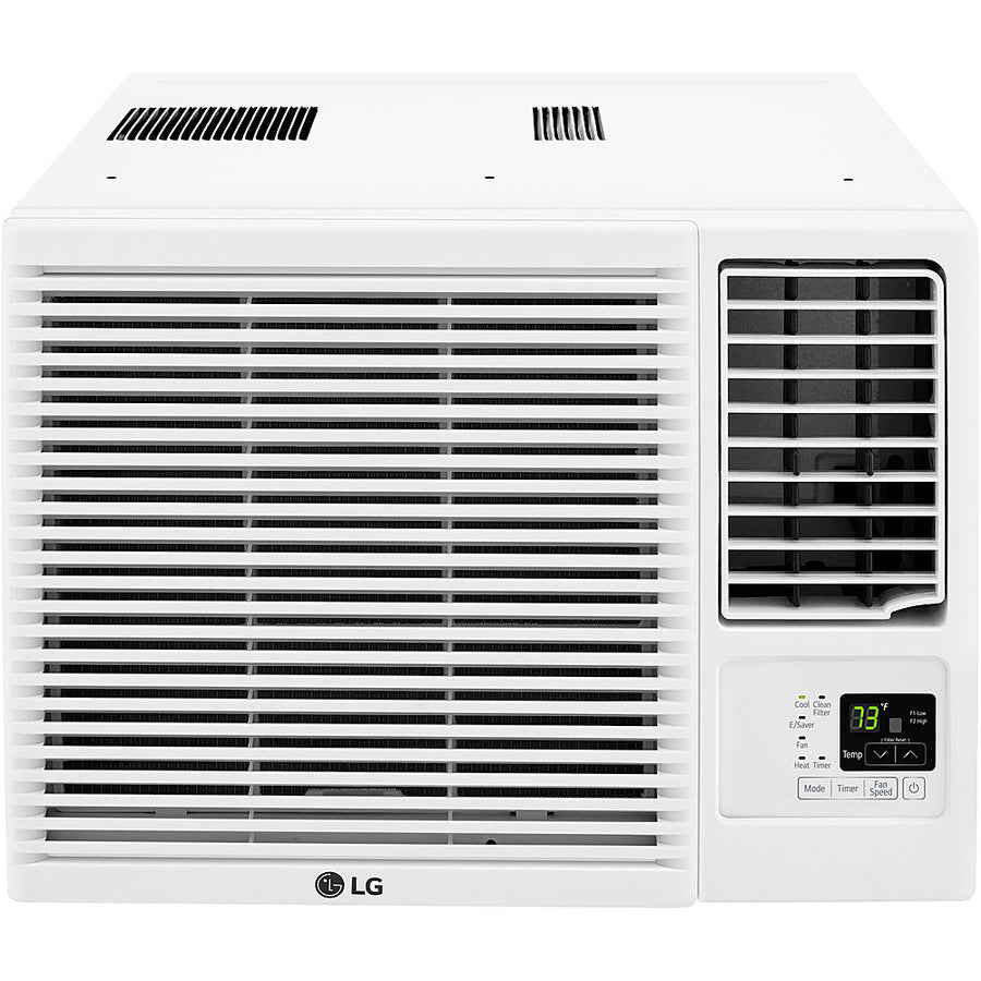 LG - 350 Sq. Ft 7,5000 BTU Window Mounted Air Conditioner with 3,850 BTU Heater - White_0