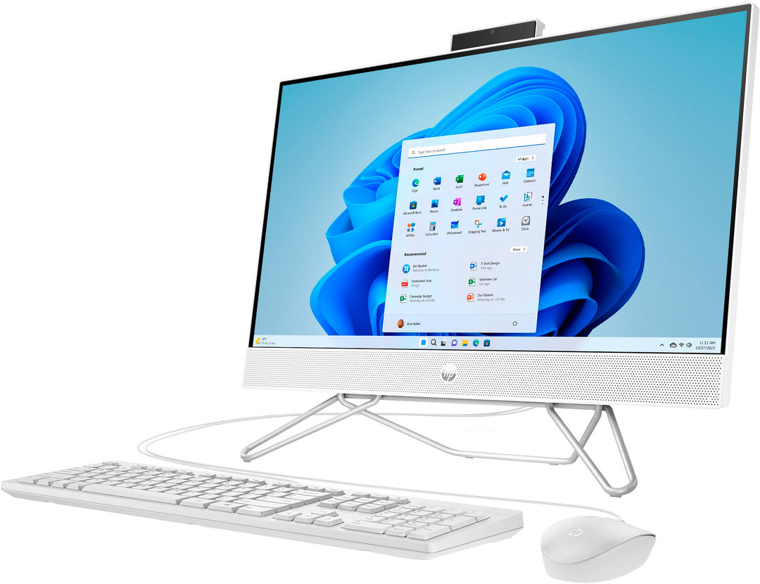 HP - 23.8" Full HD Touch-Screen All-in-One - Intel Core i3 - 8GB Memory - 512GB SSD - Starry White_1