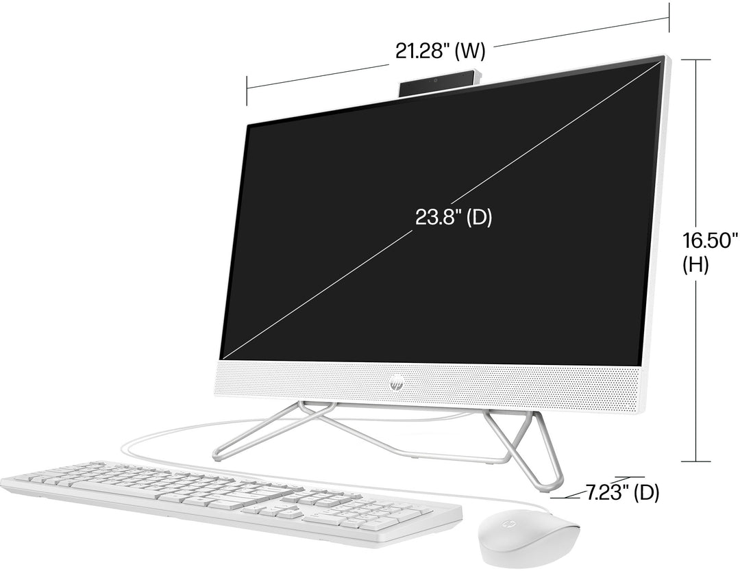HP - 23.8" Full HD Touch-Screen All-in-One - Intel Core i3 - 8GB Memory - 512GB SSD - Starry White_5