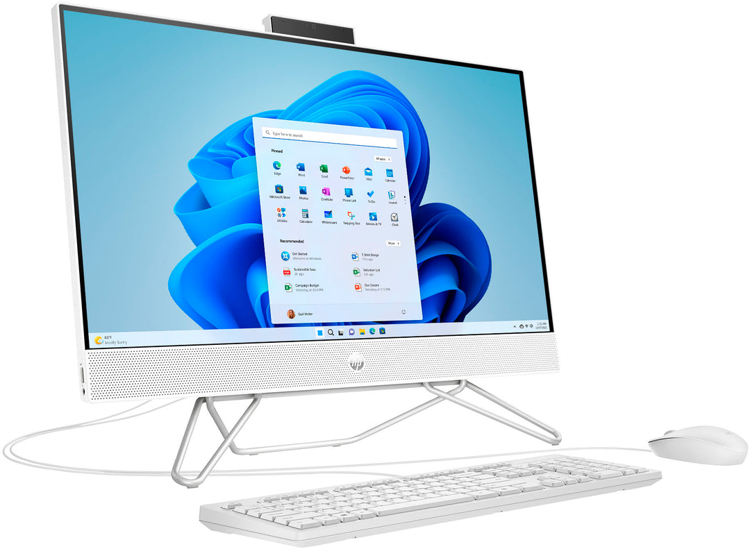 HP - 23.8" Full HD Touch-Screen All-in-One - Intel Core i3 - 8GB Memory - 512GB SSD - Starry White_2