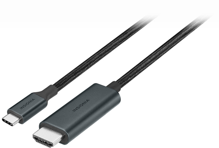 Insignia™ - 6’ 8K Ultra HD USB-C to HDMI 2.1 Braided Cable - Black_0