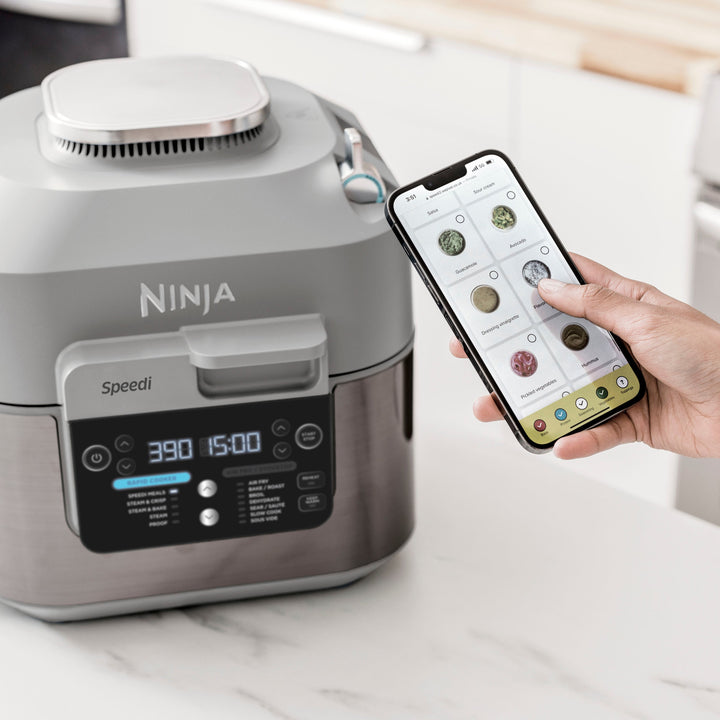 Ninja - Speedi Rapid Cooker & Air Fryer, 6-QT Capacity, 14-in-1 Functionality, 15-Minute Meals All In One Pot - Sea Salt Grey_7